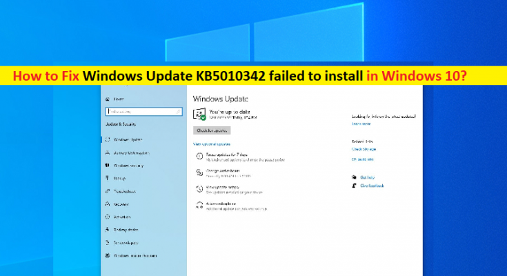 Como Corrigir O Windows Update KB5010342 Falhou Ao Instalar No Windows