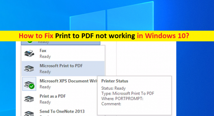 So Beheben Sie Dass Drucken In PDF Nicht Funktioniert Windows 10 Schritte Techs Gizmos