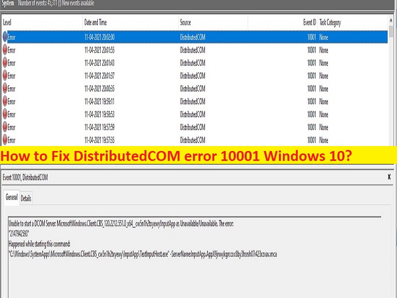 DistributedCOM-Fehler 10001 Windows 10: So beheben Sie [Schritte ...
