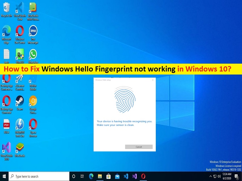 Como Corrigir A Impressão Digital Do Windows Hello Que Não Funciona No Windows 10 Passos 4799
