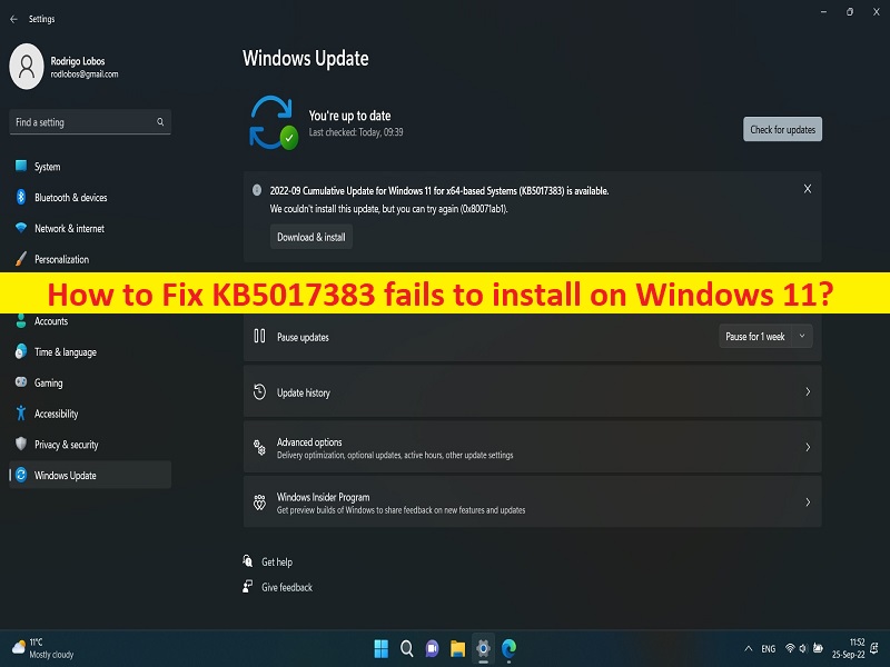 Como Corrigir Kb5017383 Falha Ao Instalar No Windows 11 Passos Techs And Gizmos 7550