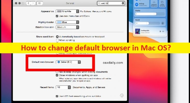 how. to change default app mac