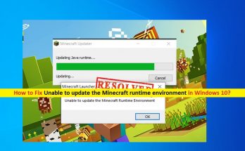 Unable To Update The Minecraft Runtime Environment Techs Gizmos