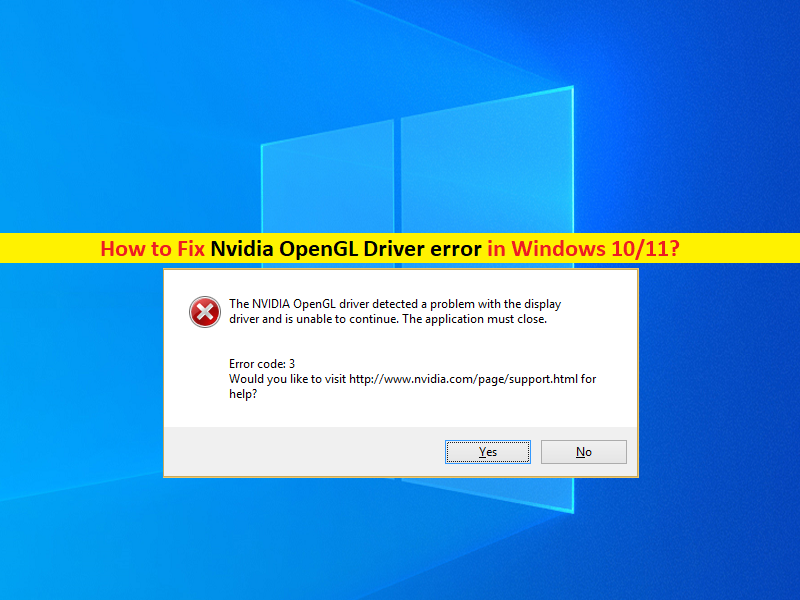 how to update opengl driver windows 10