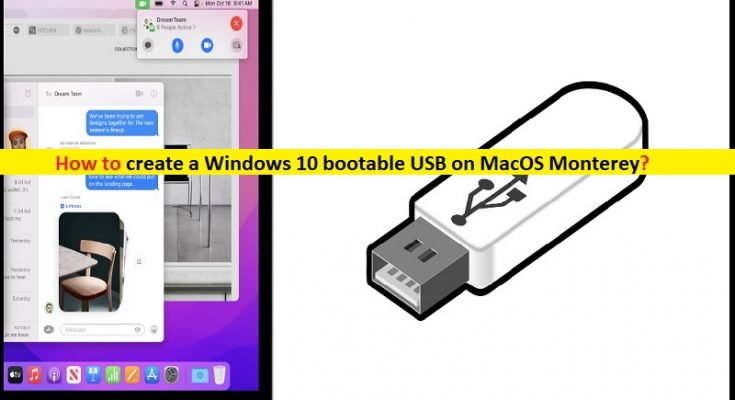 macos bootable usb windows