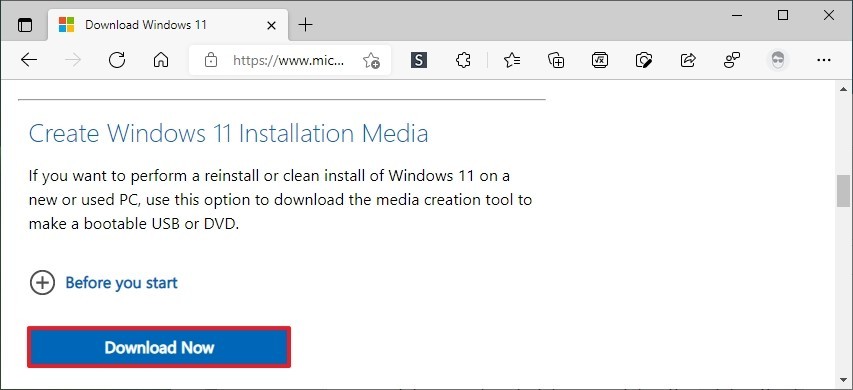 download windows 11 installation media creation tool