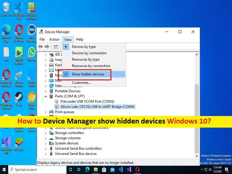 How to Device Manager show hidden devices Windows 10 [Steps] Techs