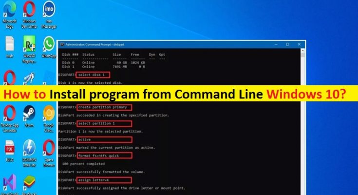 How To Install Program From Command Line Windows 10 Steps Techs Gizmos