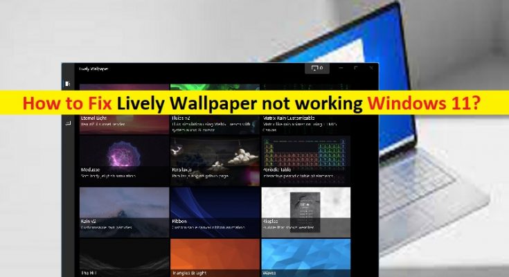 How to Fix Lively Wallpaper not working Windows 11 [Steps] – Techs & Gizmos