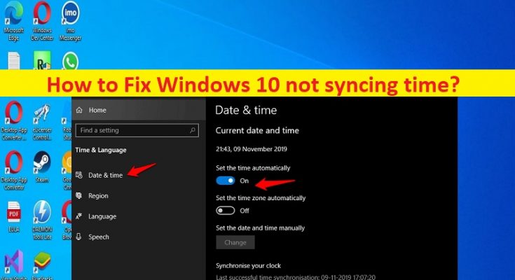 How To Fix Windows 10 Not Syncing Time Steps Techs Gizmos