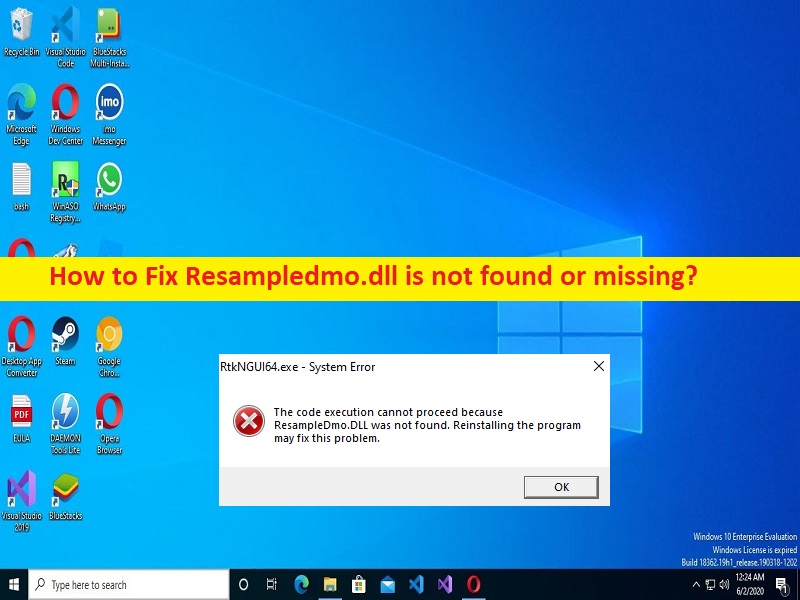 How To Fix Resampledmo Dll Is Not Found Or Missing Windows Steps Techs Gizmos